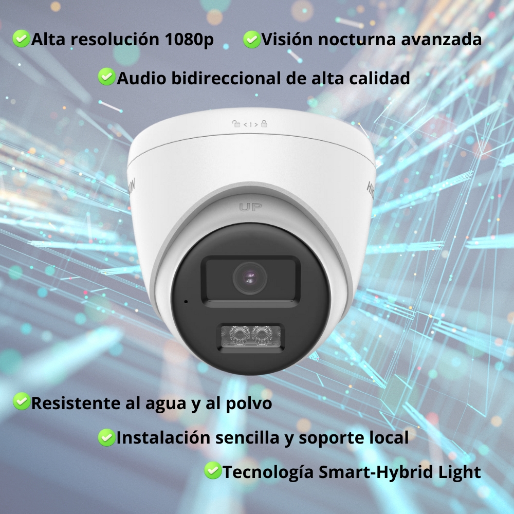 Vigilancia Pro HD: 2MP Two Way Audio Fixed Turret Camera - Imagen 3