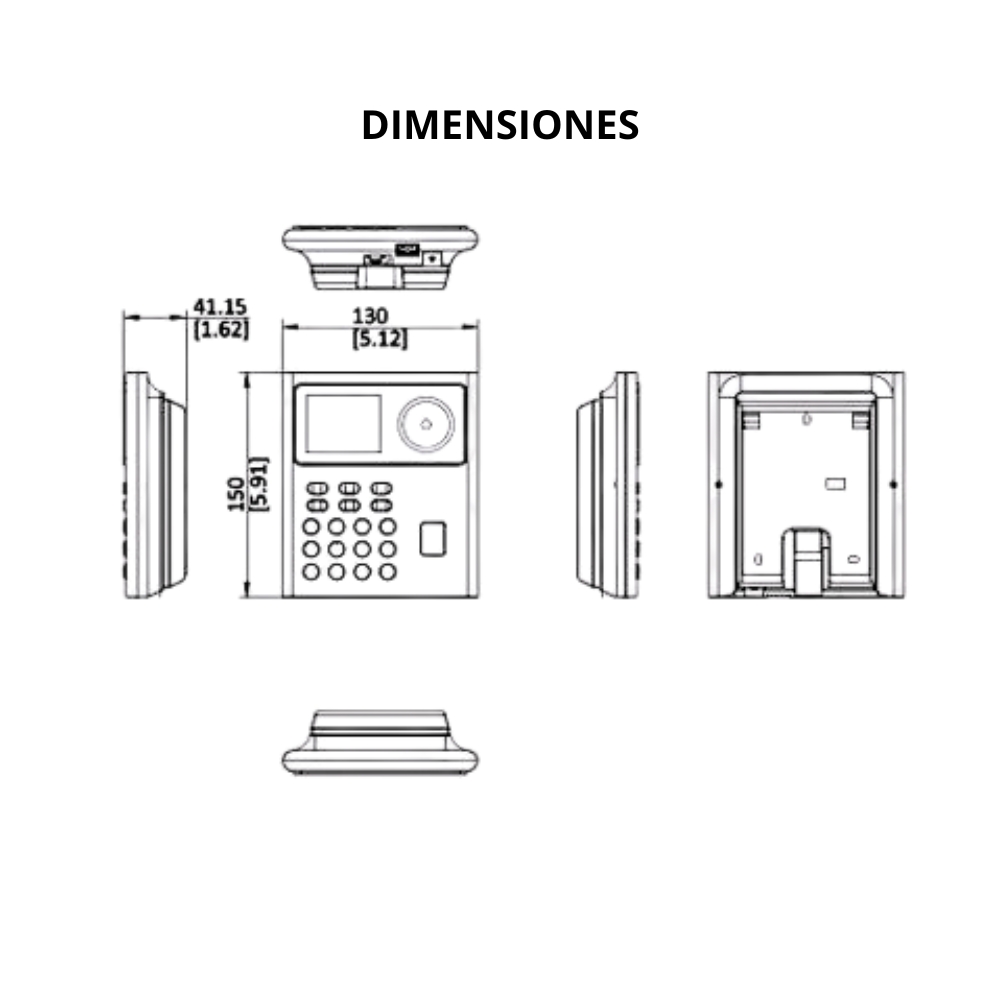 FaceLock Pro: HIKVISION DS-K1T320EFWX-B Terminal Min Moe WiFi Administrable por Nube / Acceso y Asistencia / Huella, Facial y Tarjetas MIFARE / 500 rostros y 1,000 Huellas y Tarjetas / Detección de Cubrebocas - Imagen 4