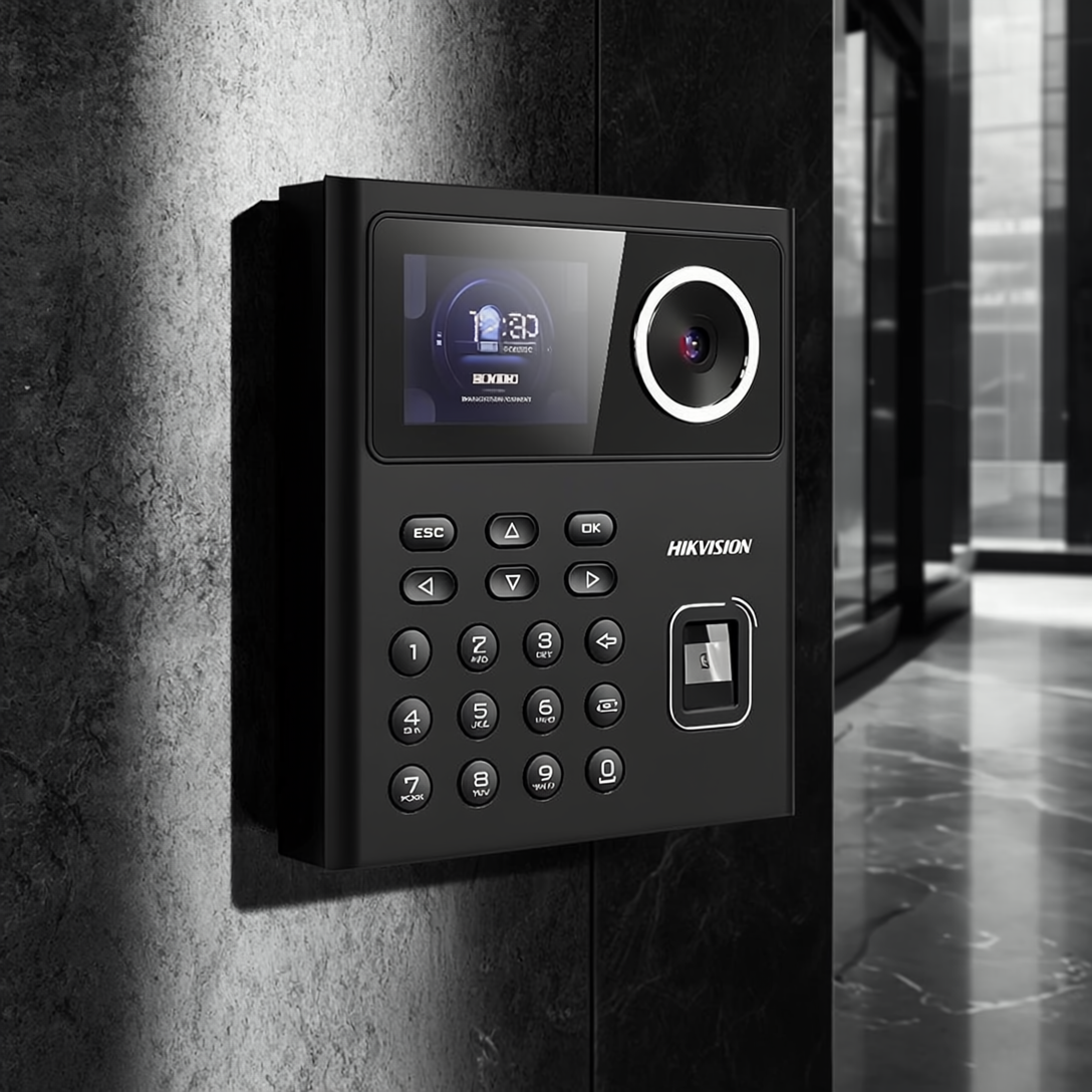 FaceLock Pro: HIKVISION DS-K1T320EFWX-B Terminal Min Moe WiFi Administrable por Nube / Acceso y Asistencia / Huella, Facial y Tarjetas MIFARE / 500 rostros y 1,000 Huellas y Tarjetas / Detección de Cubrebocas - Imagen 7