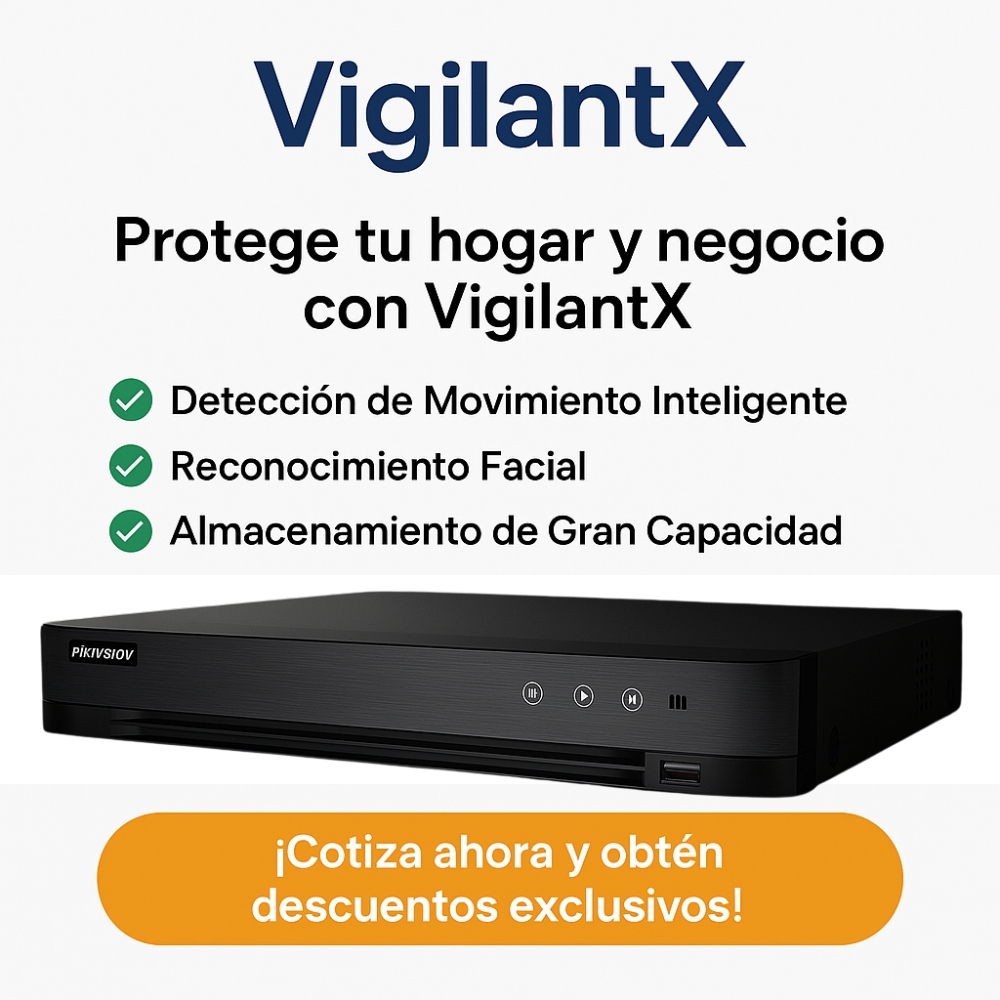 VigilantX: HK/ IDS-7208HUHI-M1/X DVR 8 Canales + 8 Canales IP/8 Megapixel (4K)/Audio de Dos vias/Reconocimiento Facial /ACUSENSE - Imagen 3
