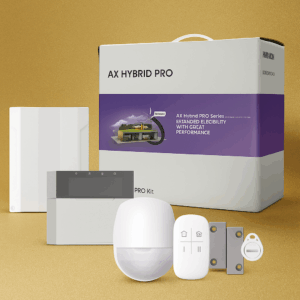 SentinelX: AX HYBRID PRO KIT DE ALARMA HIBRIDA 8Z CON DISPOSITIVOS CABLEADOS